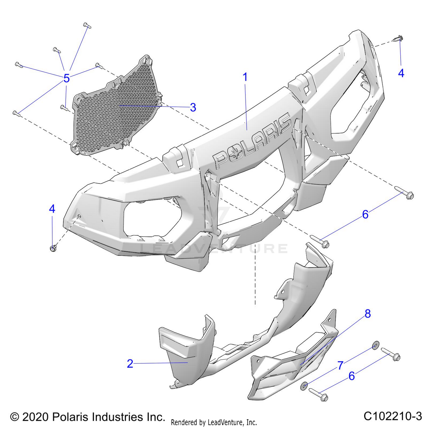 BODY, FRONT BUMPER - A26SXN85A7 (C102210-3)