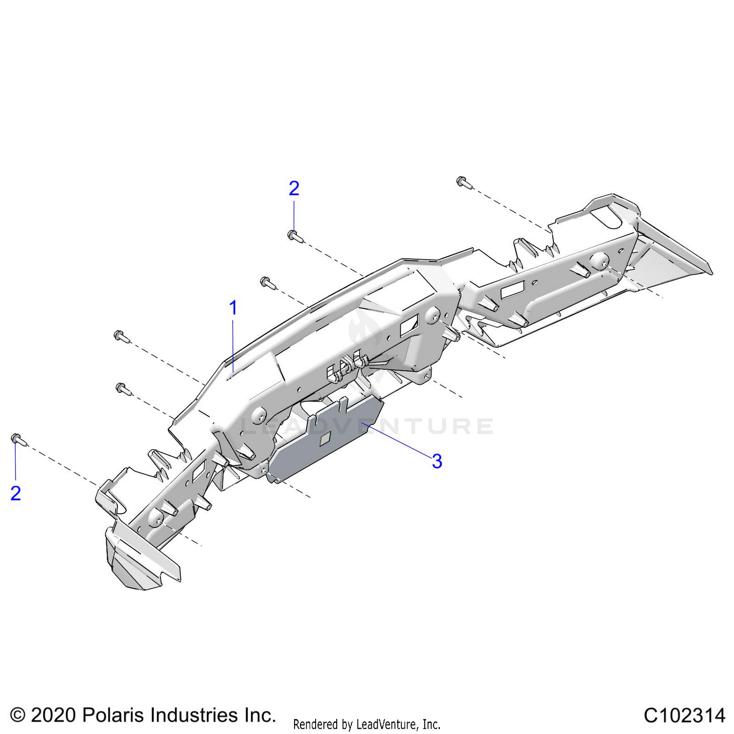 BODY, REAR BUMPER - A26SLE95FF/CF/EF (C102314)