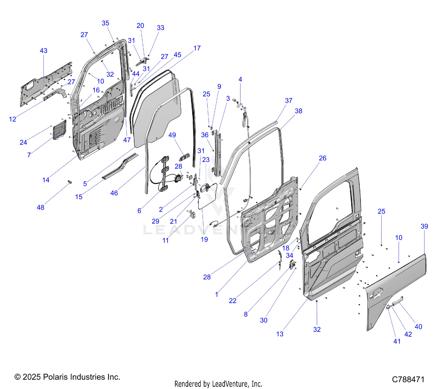 BODY, DOORS - R26XAW1RB9/BB/BJ (C788471)