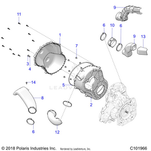 Body, Clutch Cover - A20sxz85af/ap/caf/cap (c101966) Schematic