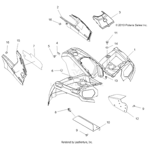 Body, Front Cab And Side Panels - A11mh46ax/az (49atvcab11sp500) Schematic