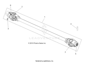 Drive Train, Prop Shaft, Front - A12zn8efk/efo (49atvshaftprop11sp550) Schematic
