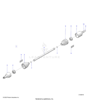 Drive Train, Rear Drive Shaft - A22shz57ae (c102616) Schematic