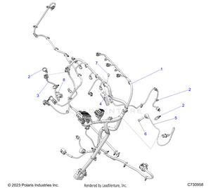 Electrical, Wire Harness, Engine - R25xaw1rb9/bd/bm (c730955) Schematic