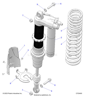 Suspension, Rear Shock Mounting - Z24rmd2kah/al/bh/bl (c703400) Schematic