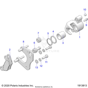 Brakes, Front Caliper - A21sez57am/an/bm/bn (1913813) Schematic