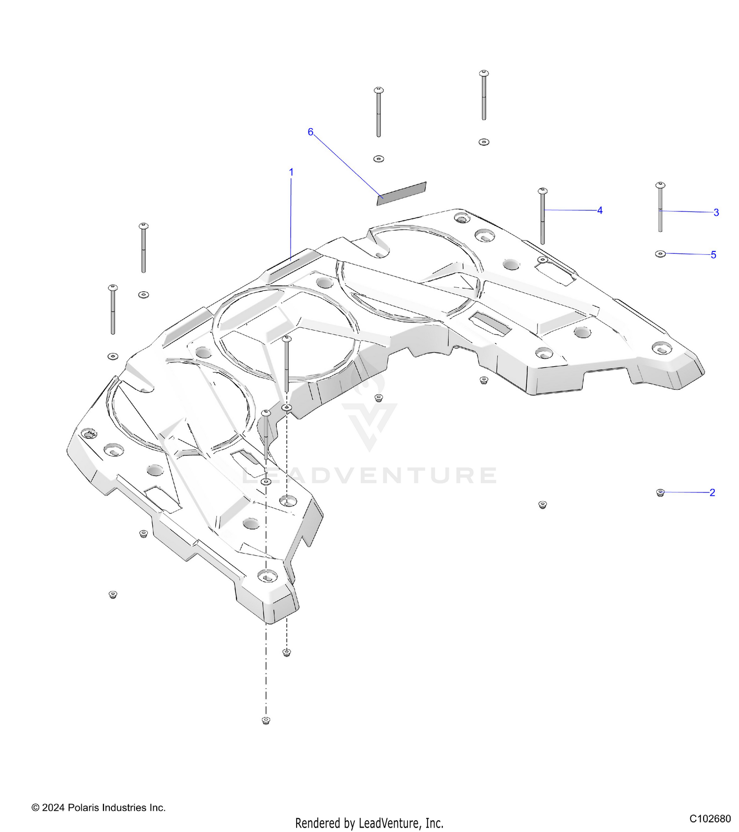 BODY, REAR RACK - A26SEE57CL/EL (C102680)