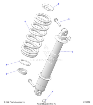 Suspension, Rear Shock Mounting - R24taa99a1/b1 Tae/a1/b1/ad/bd/am/bm/a9/b9 (c730862) Schematic