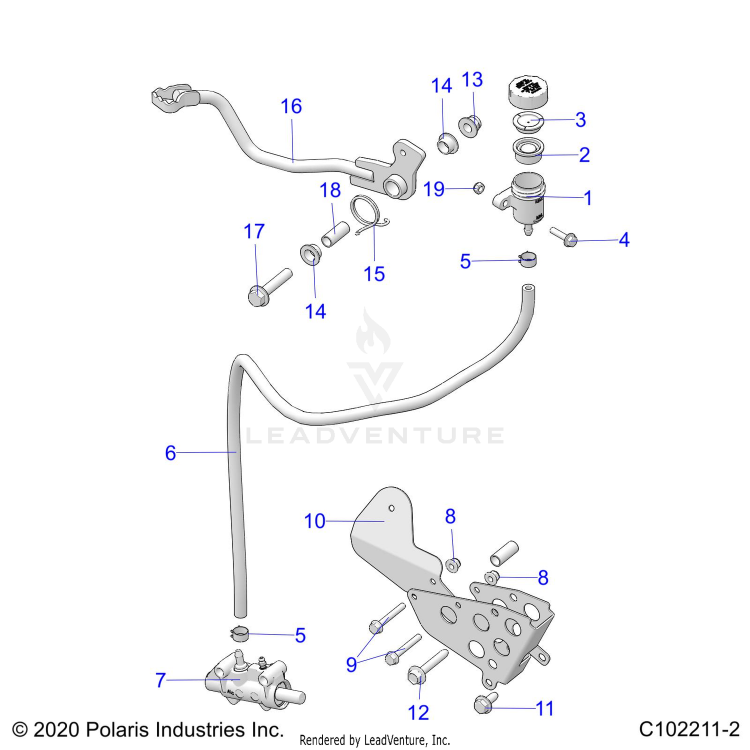 BRAKES, BRAKE PEDAL and MASTER CYLINDER - A26SXN85A7 (C102211-2)