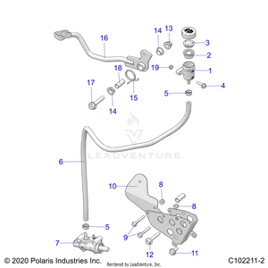 Brakes, Brake Pedal And Master Cylinder - A21sxn85a4 (c102211-2) Schematic