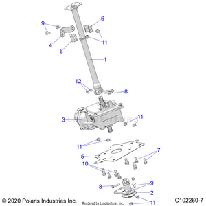 Steering Post And Eps - A22shz57ae (c102260-7) Schematic