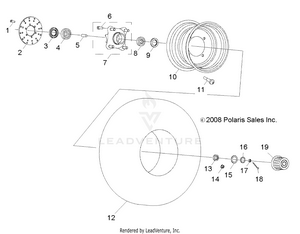Wheels, Front - R13va17aa/ab (49rgrwheelfrt09rzr170) Schematic
