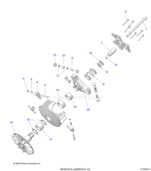 Drive Train, Primary Clutch - R24t6a99a1/b1 T6ead/bd/am/bm/a9/b9 (c700943-1) Schematic
