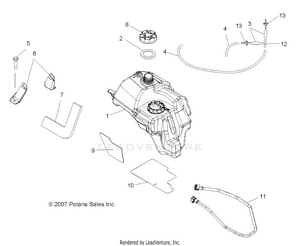 Body, Fuel Tank Asm. - A09cl76aa (49atvfuel08sp500efi) Schematic