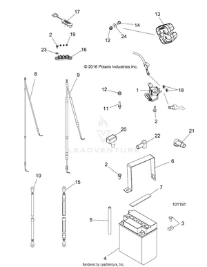 Electrical, Battery - A17dae57am (101191) Schematic