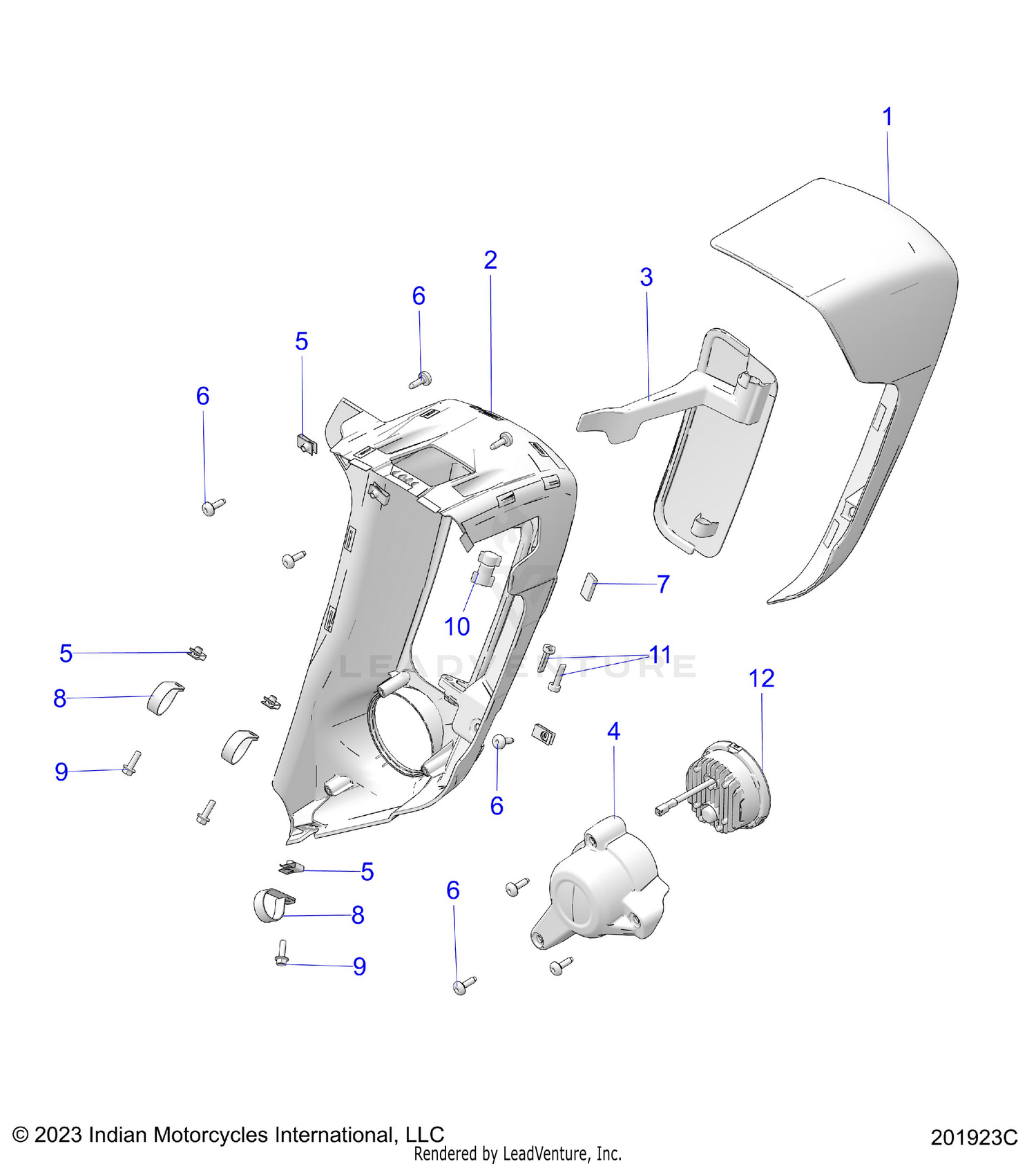 BODY, FAIRING, LOWER - N26LD0RR ALL OPTIONS (201923C)