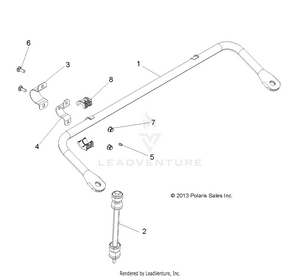 Suspension, Stabilizer Bar - R14wh57aa/ac/ar/6eat (49rgrstabilizerfrt14570) Schematic
