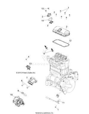 Engine, Throttle Body And Valve Cover - R14rh76aa/76ac/7eaz (49rgrthrottlebody13800efi) Schematic