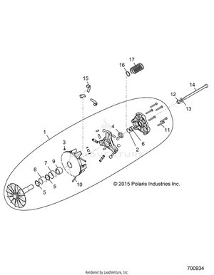 Drive Train, Primary Clutch - R16rge99a7/ae/av (700934) Schematic