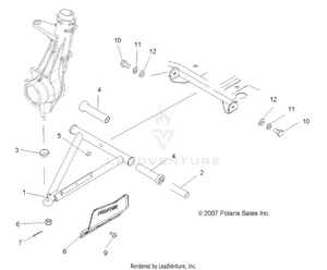Suspension, A-arm And Strut Mounting - A09cl76aa  (49atvaarm08sp500) Schematic