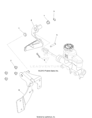 Brakes, Pedal And Master Cylinder - R141d9jda/2d9jda (49brutuspedal13) Schematic