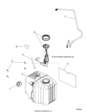 Body, Fuel Tank Asm. - R16rda57a1/b1 (700243) Schematic