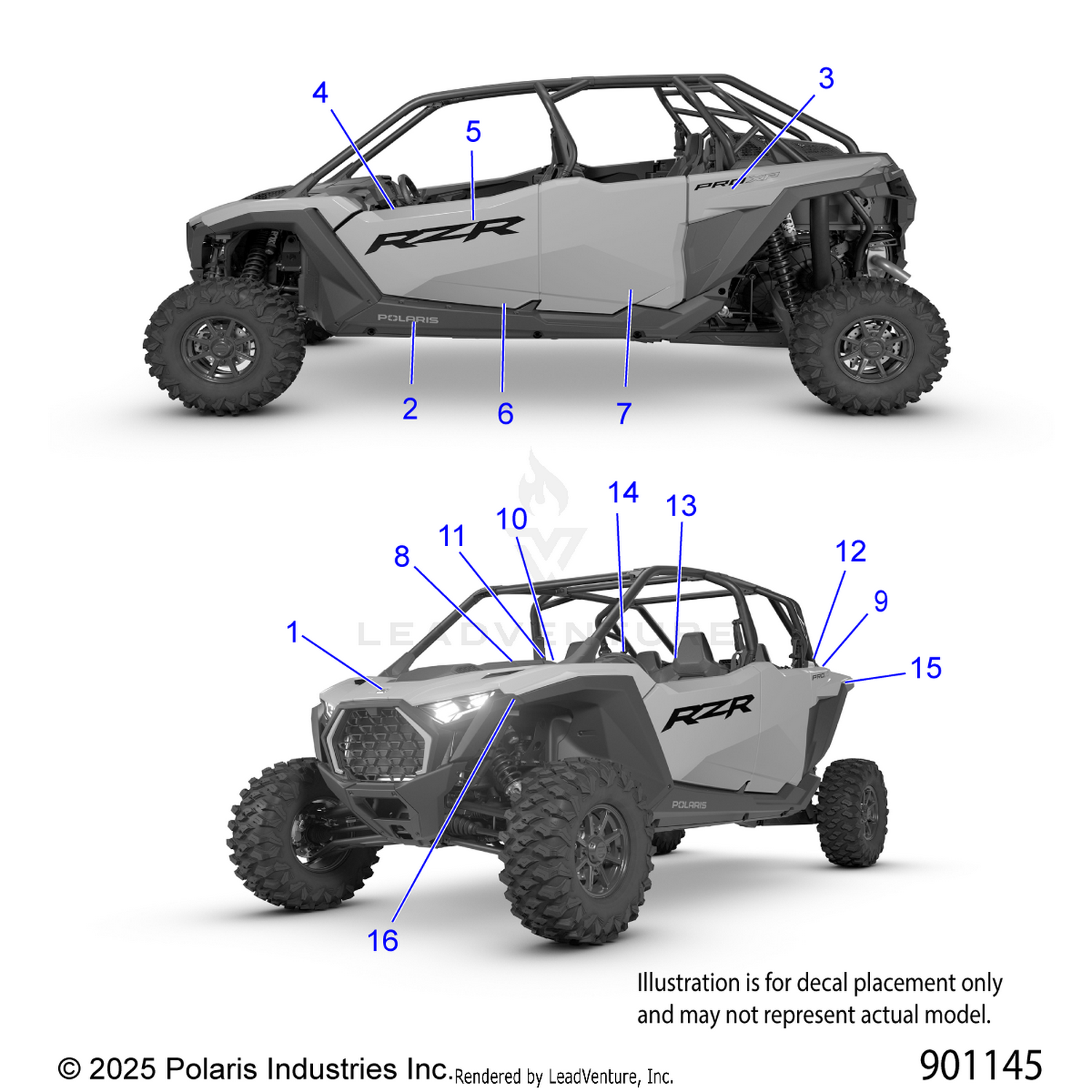 BODY, DECALS - Z26X4E92A4/B4 (901145)