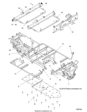 Chassis, Frame - R16rda57a1/b1 (700740) Schematic