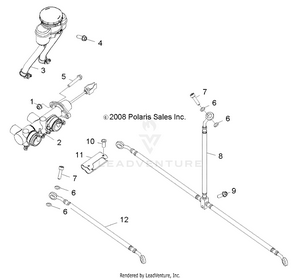 Brakes, Master Cylinder And Brake Lines - R13va17aa/ab (49rgrbrakelines09rzr170) Schematic