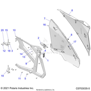 Body, Doors, Rear, Premium/deluxe - Z21r4e92ag/as/bg/bs (c0703035-5) Schematic