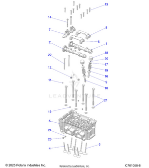 Engine, Cylinder Head And Valves - Z20pal92ag/ap/bg/bp/lg/g92ag/ap/lg (c701058-8) Schematic