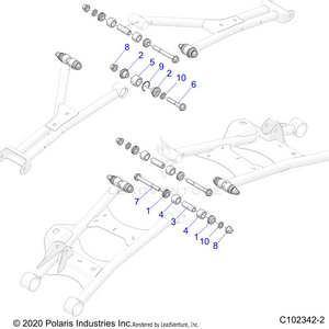 Suspension, Rear Control Arm, Mounting - A25slz95af (c102342-2) Schematic