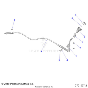 Drive Train, Gear Selector - Z24ase87a5 (c701027-2) Schematic