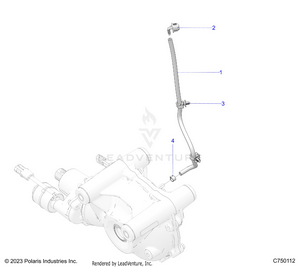Drive Train, Gearcase, Front, Venting - Z25r4d2kak/bk/aj/bj/am/bm (c750112) Schematic