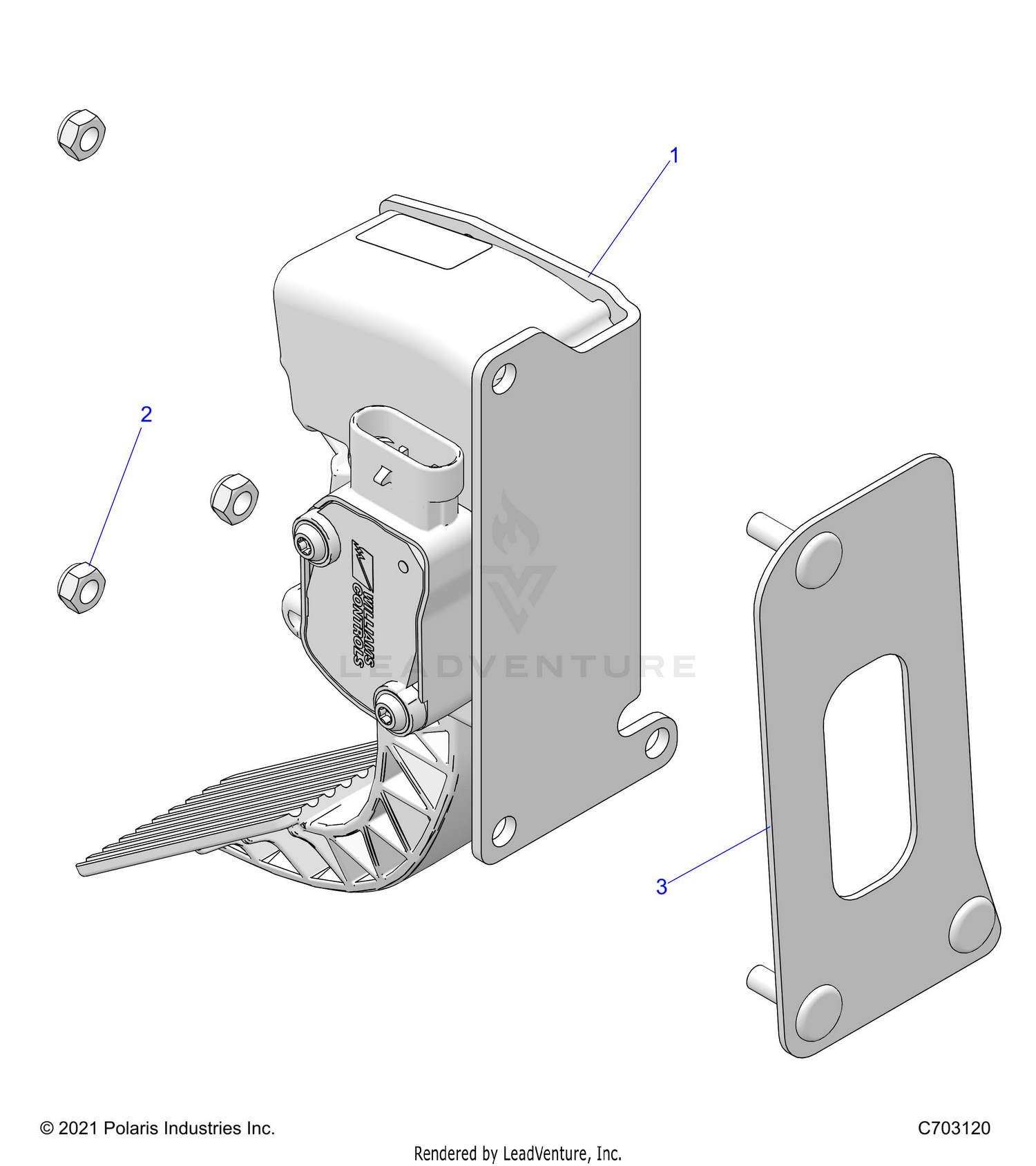 ENGINE, THROTTLE PEDAL - Z26NET99A4/B4/A6/B6 (C703120)