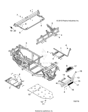 Chassis, Frame And Front Bumper - R17rca57a1/b1/a4/b4 (700776) Schematic
