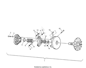 Drive Clutch Assembly Scrambler W957840 (4927252725c001) Schematic