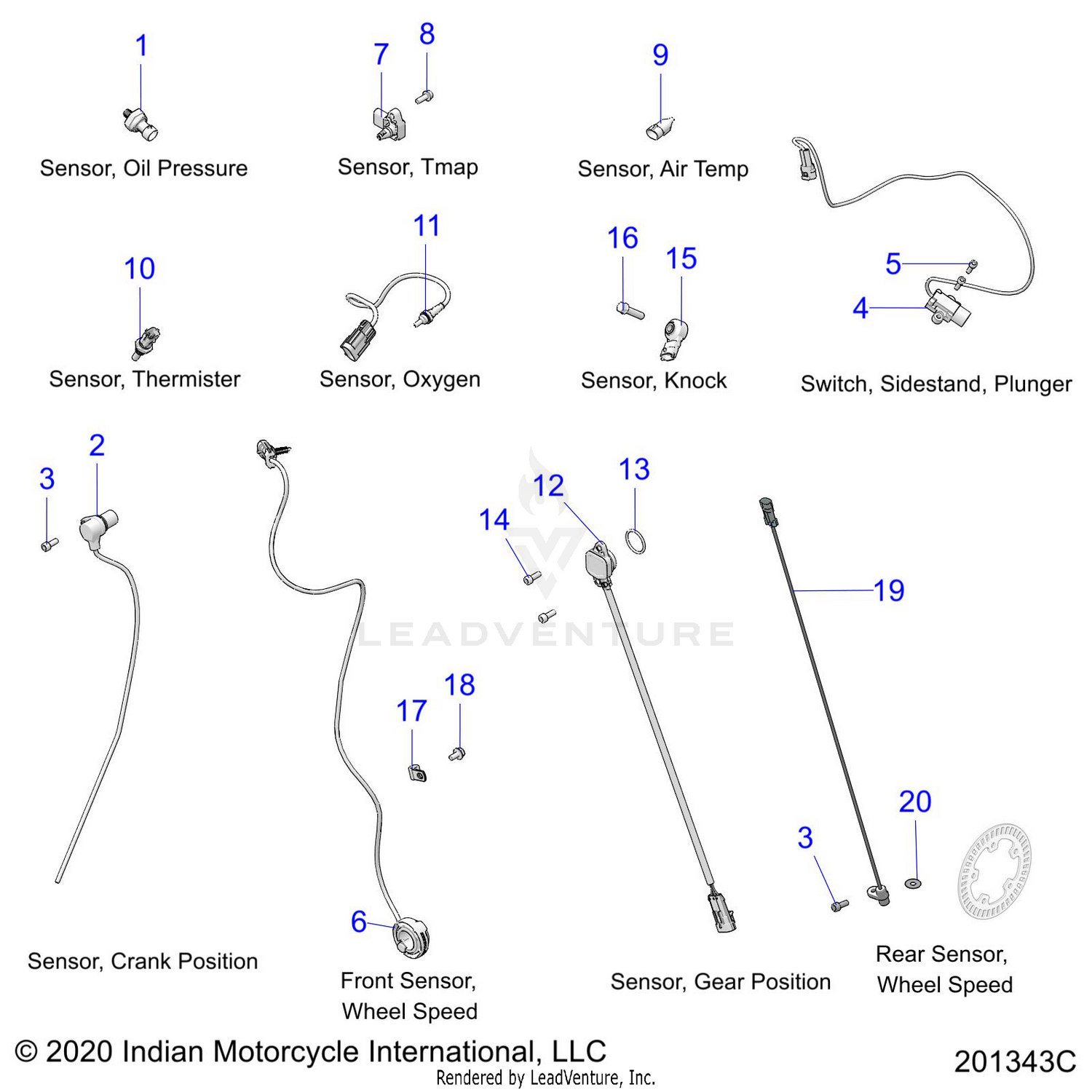 ELECTRICAL, COMPONENTS 2 - N22RTT22 (201343C)