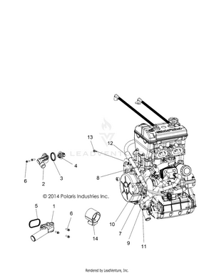 Engine, Cooling, Thermostat And Bypass - R15rte87fa (49rgrthermo15900xp) Schematic