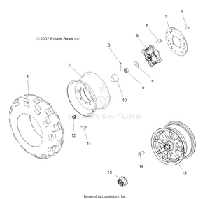 Wheels, Front - A08dn50af/as/aw/az (49atvwheelfrt08sptrg500) Schematic