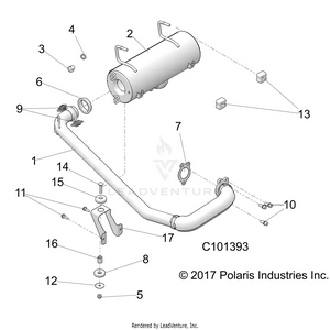 Engine, Exhaust System - A18daa50b7 [c101383] Schematic