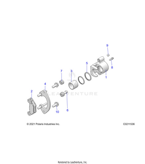 Brakes, Front Caliper - A25slz95af (c0211536) Schematic