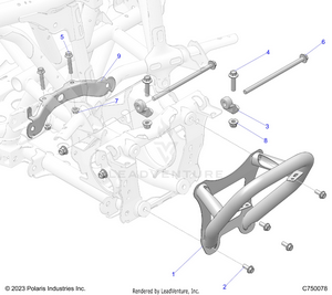 Chassis, Front Gearcase And Bumper Mounting - Z25r4d2kak/bk/aj/bj/am/bm (c750078) Schematic