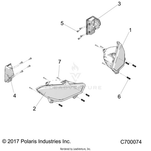 Electrical, Headlights And Taillights - R19rse99n1 (c700074) Schematic