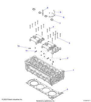 Engine, Cylinder Head - Z25r4d2kak/bk/aj/bj/am/bm (c1209107-1) Schematic