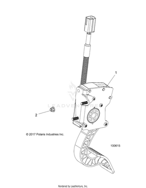 Engine, Throttle Pedal - A18daa50b7 (100615) Schematic