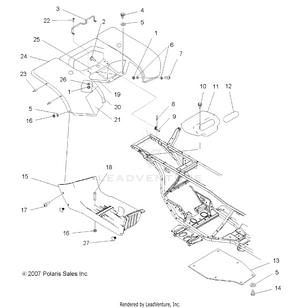 Body, Rear Cab And Footwells - A09ca32aa (49atvcabrr08boss) Schematic
