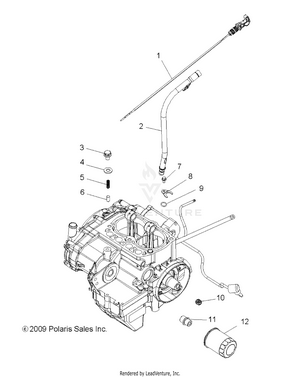 Engine, Oil Filter And Dipstick - R12wh76ag/ar/eah/eav/eaw (49rgroilfilter10800crew) Schematic