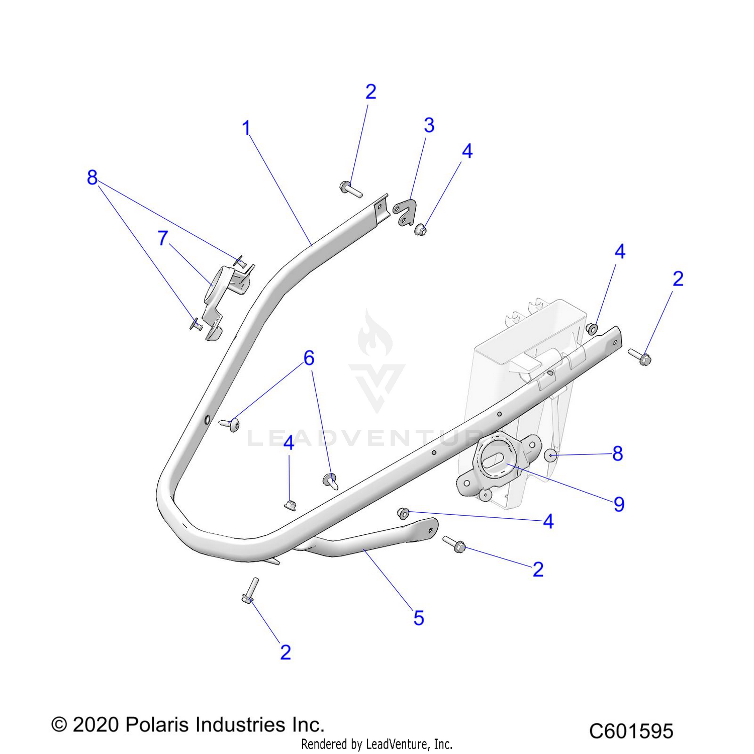 BODY, BUMPER, FRONT - S26TLG9BS/BEA (C601595)