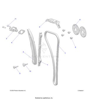 Engine, Cam Chain And Tensioner - R25rry99as/bs/al/bl/ap/bp/a9/b9/af/bf/ak/bk (c700048-1) Schematic